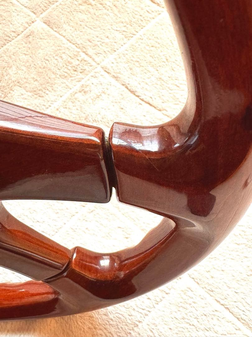 ウッドステアリング 約37.5cm 4スポーク