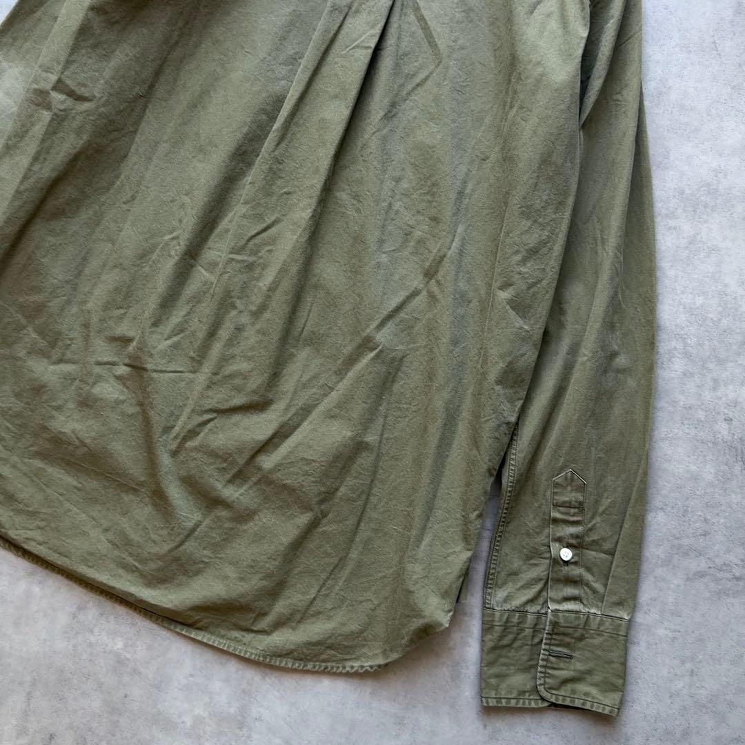 【MADISONBLUE】マダムシャツ ウォッシュドアウト カーキ コットン02