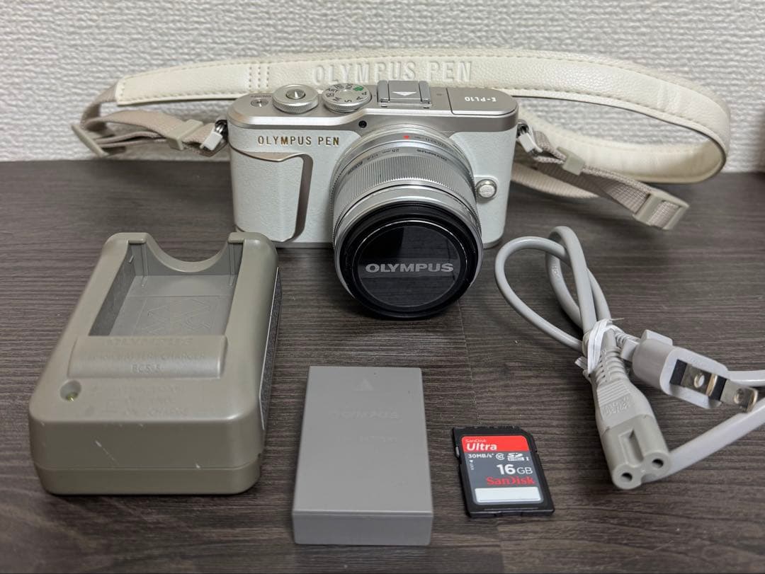 【動作確認済】 OLYMPUS PEN E-PL10 ミラーレス一眼 ホワイト