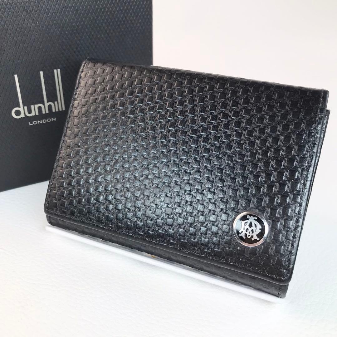 未使用品　ダンヒル　dunhill ケース　名刺入れ カードケース　マチ有