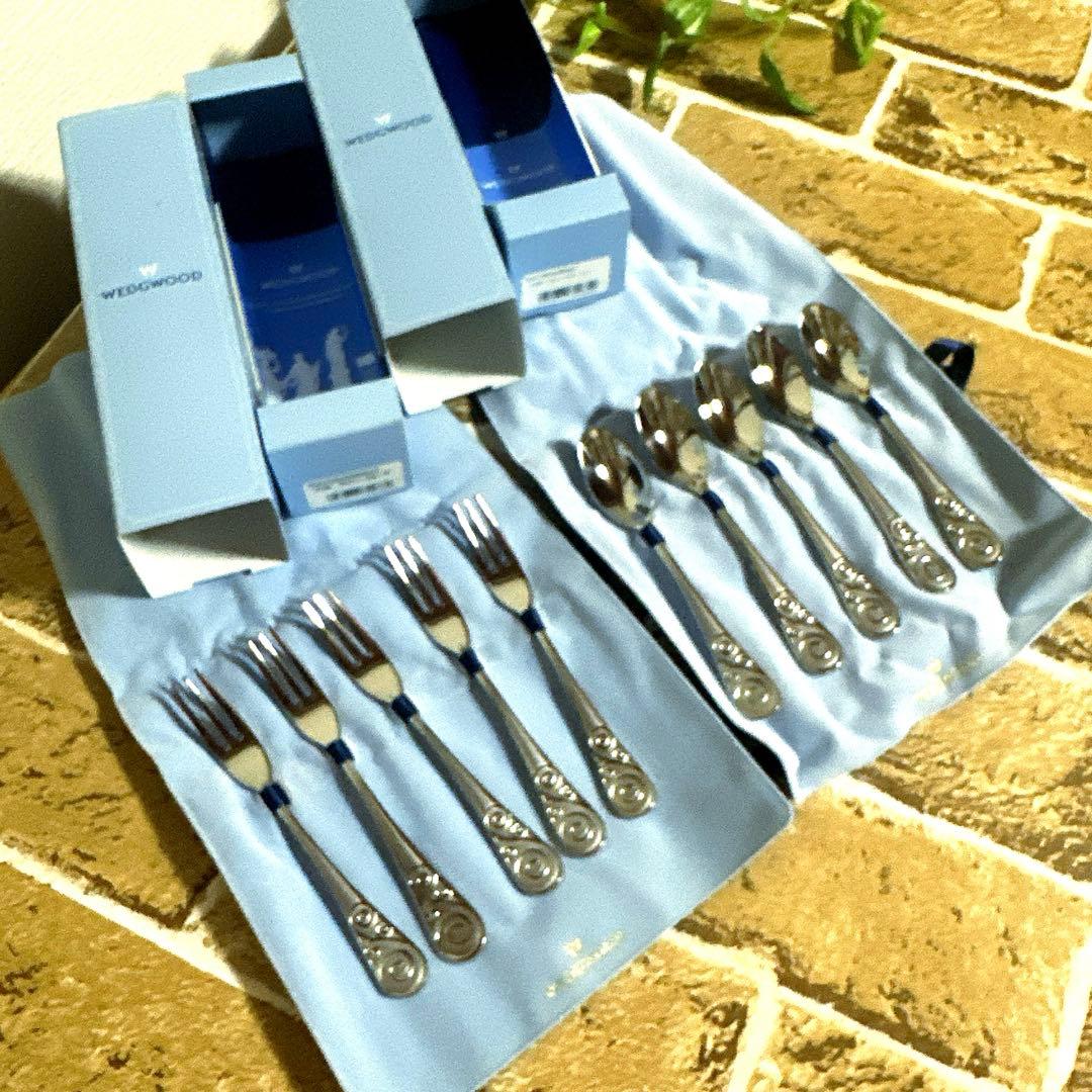 ウェッジウッド スワルタイニー スプーン フォークセット　新品未使用・廃盤