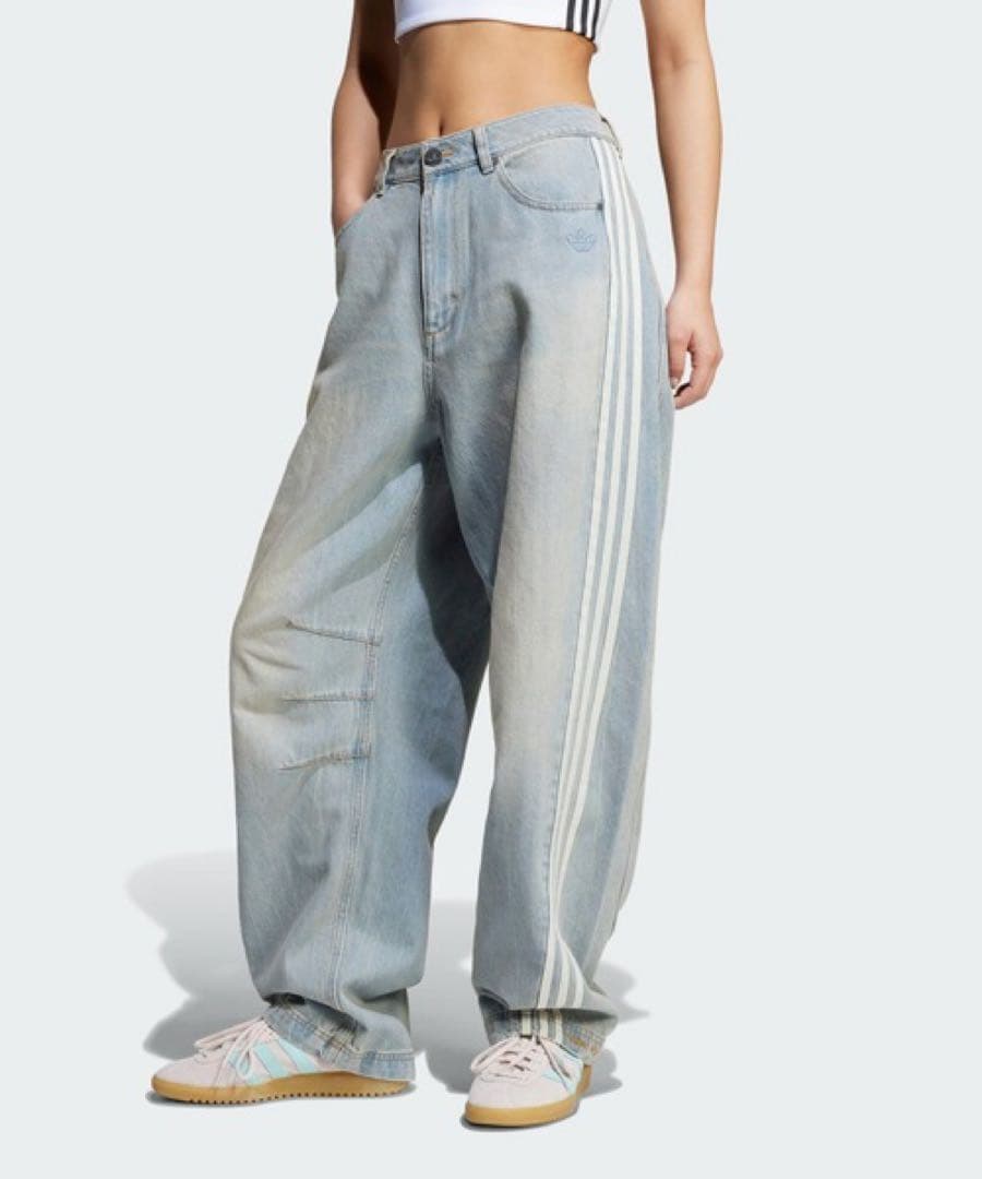 Adilenium シーズン 3 バナナフィット ウォッシュドデニムパンツ　27