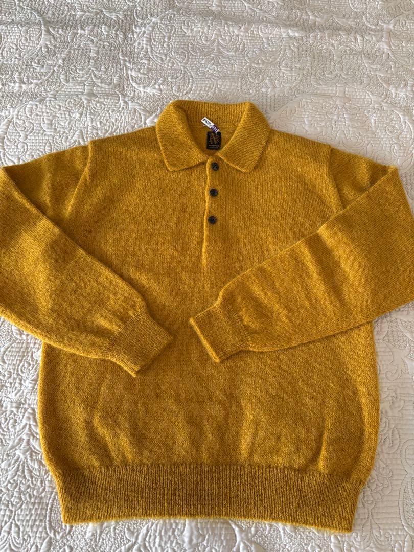 BATONER モヘヤニットポロ サイズ2