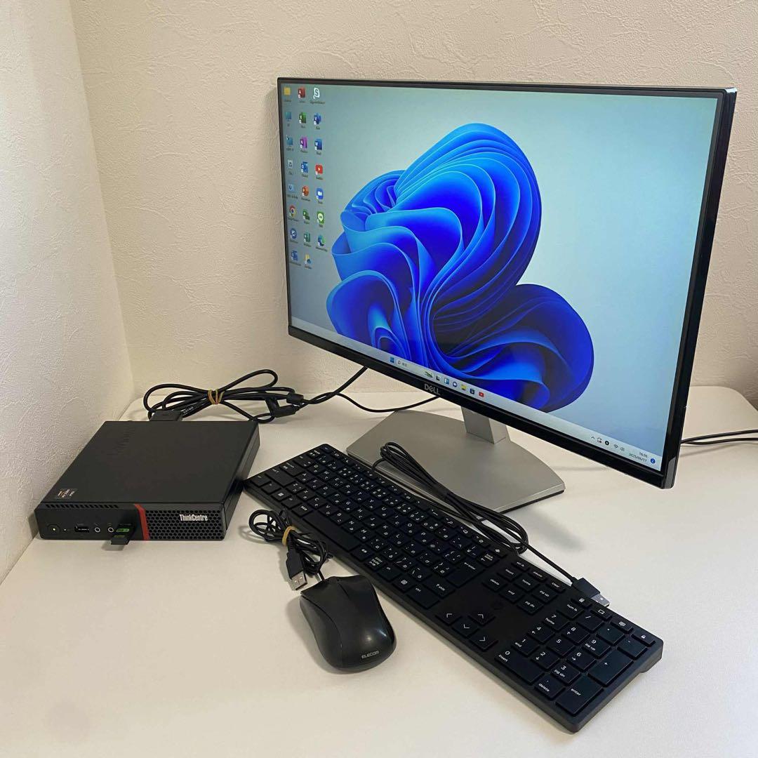 Y664 LENOVOデスクトップSSD高速23インチWindows11オフィス