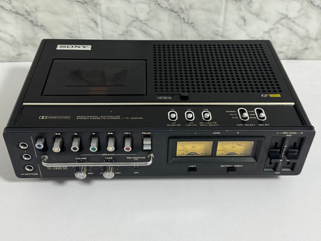 ソニーカセットデッキTC-2890SD デンスケ　動作品