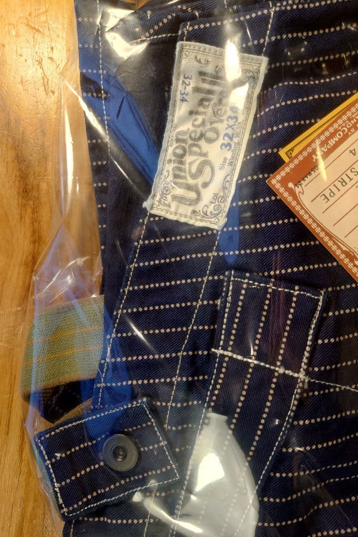 フリーホイーラーズ ビブオーバーオール　インディゴウォバッシュ 32 未使用