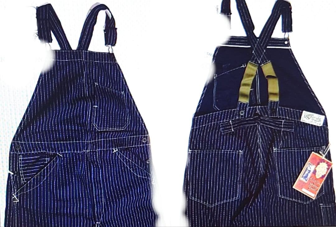 フリーホイーラーズ ビブオーバーオール　インディゴウォバッシュ 32 未使用