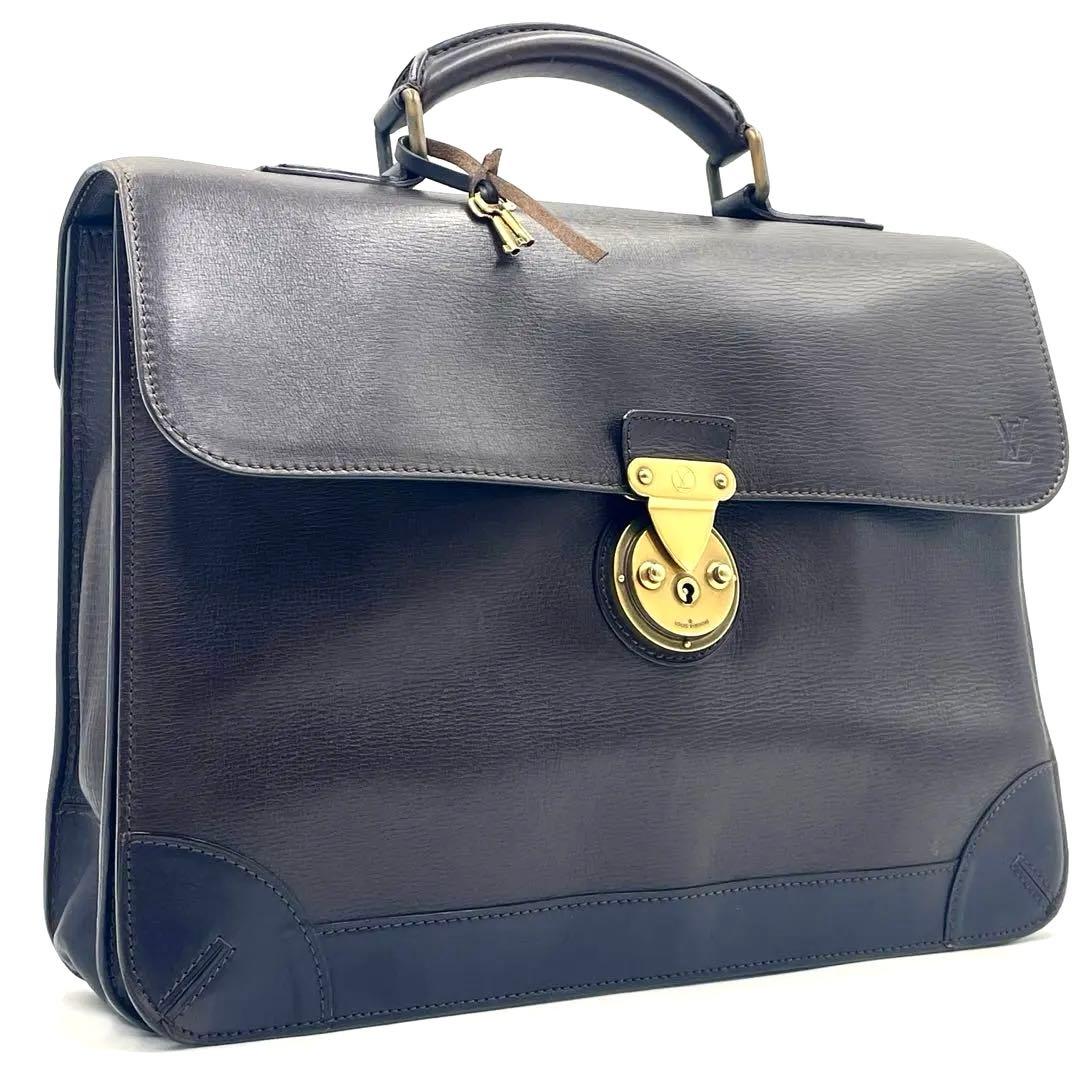 【極美品】ルイヴィトン ユタ アパシュ カフェ ブリーフケース 本革 ビジネス