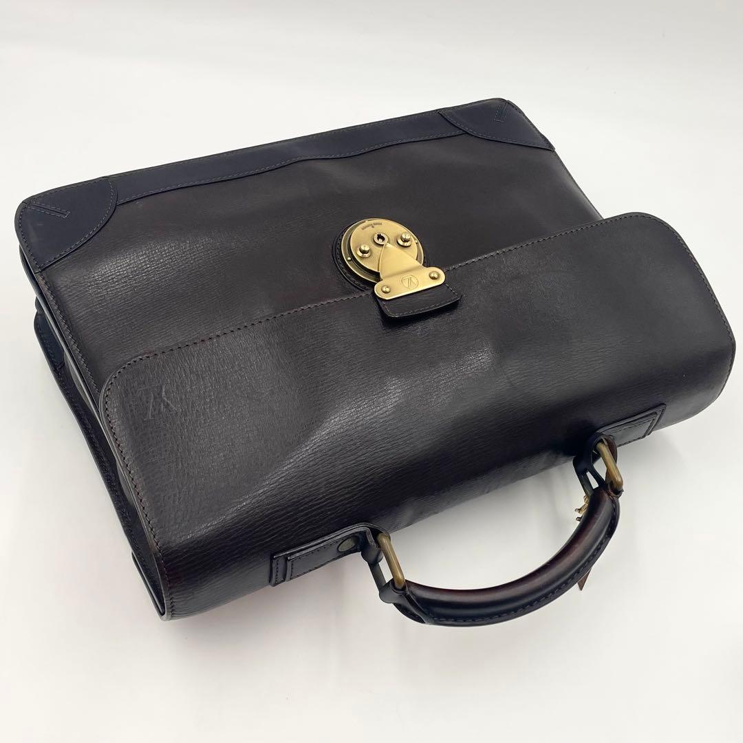 【極美品】ルイヴィトン ユタ アパシュ カフェ ブリーフケース 本革 ビジネス
