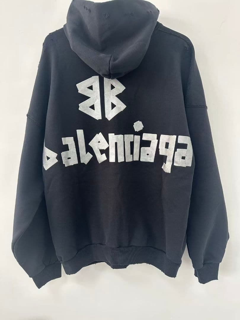 BALENCIAGA ブラック パーカー ユニセックス