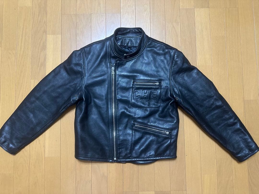 chevignon シェビニオン シングル レザージャケット L BLK