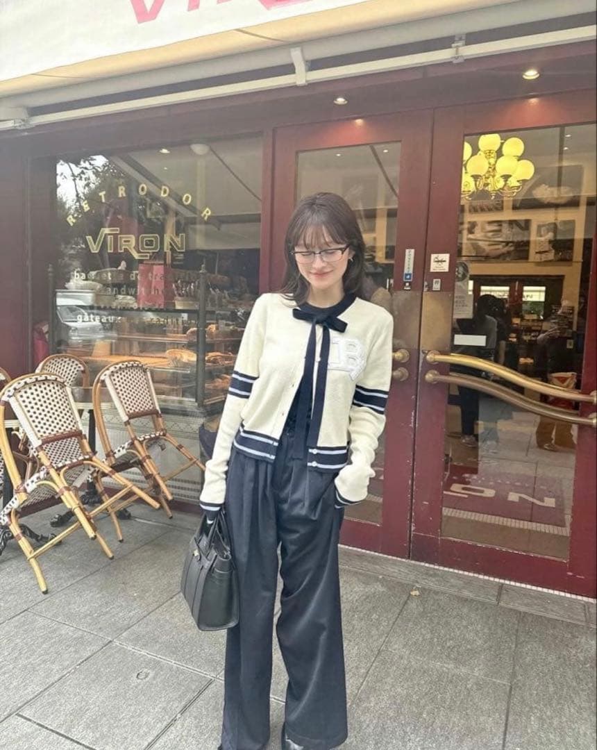 【正規品】bibiy B. CLUB TIE CARDIGAN ホワイト　限定色