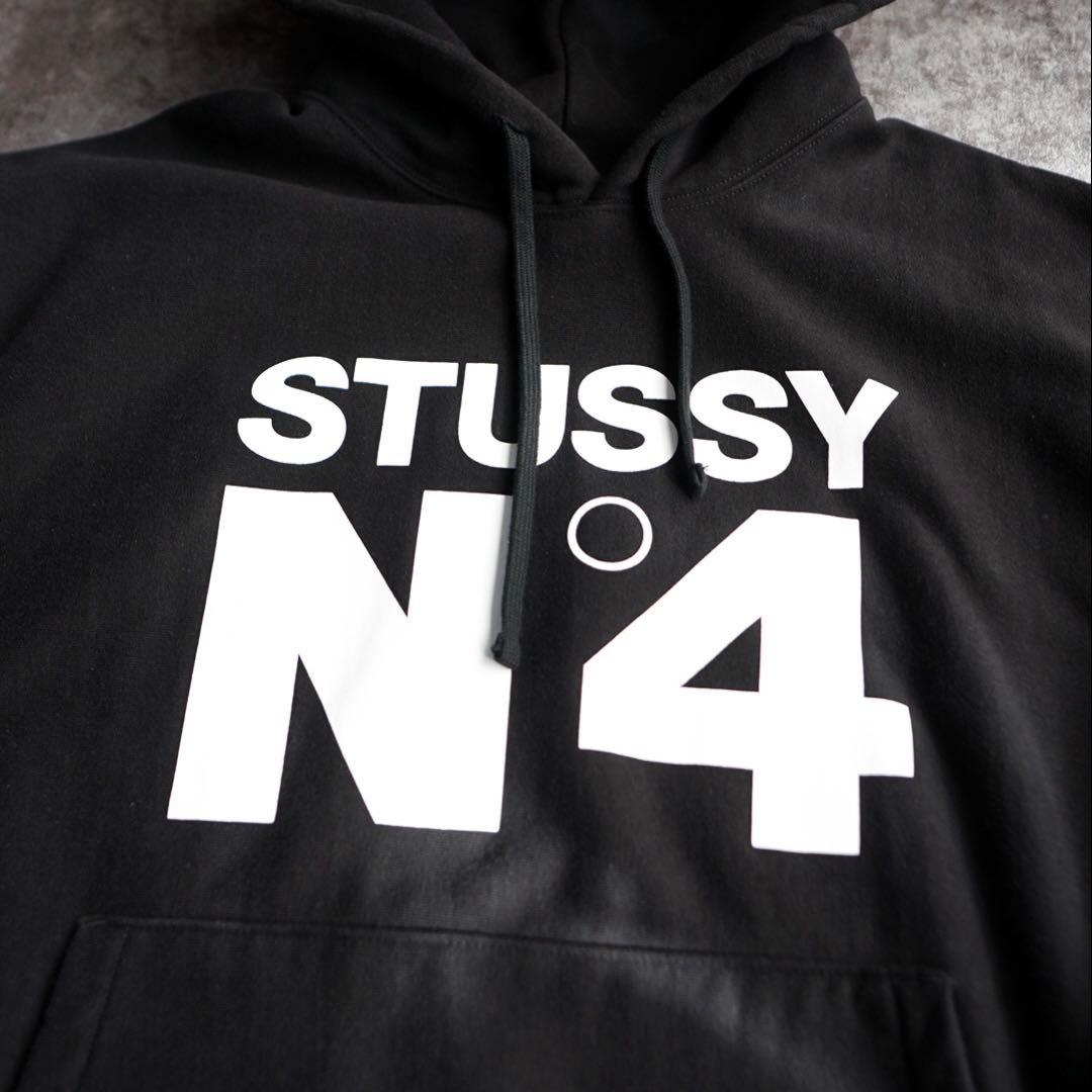 STUSSY N°4 パーカー ブラックXXL