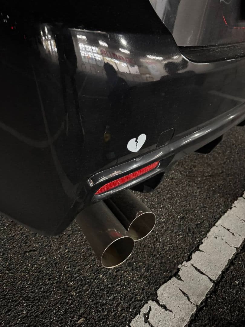 130系マークXワンオフストレートマフラー！リアピース左出し！