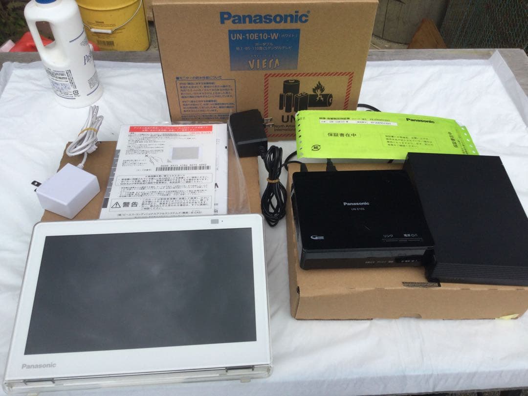 ポータブルTV Panasonic VIERA 防水外付けHD（バッファロー）