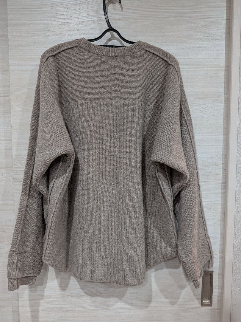 トップス YOKE 7G ALPACA WOOL CARDIGAN RIB KNIT