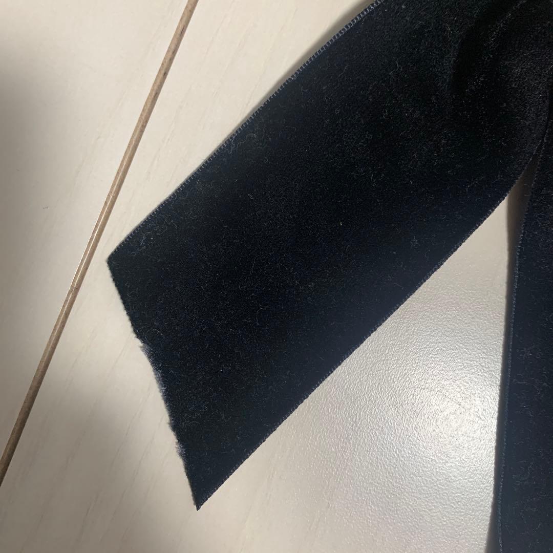 A*様 PRADA ブラック リボンヘアピン