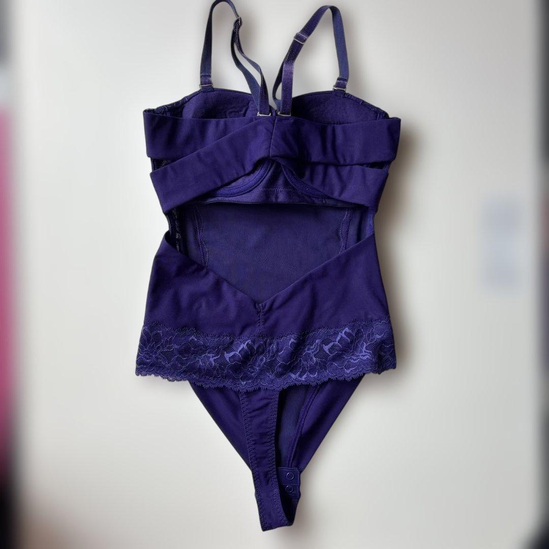 グラントイーワンズ　ボディースーツ　パープル　D75L　未使用　補正下着