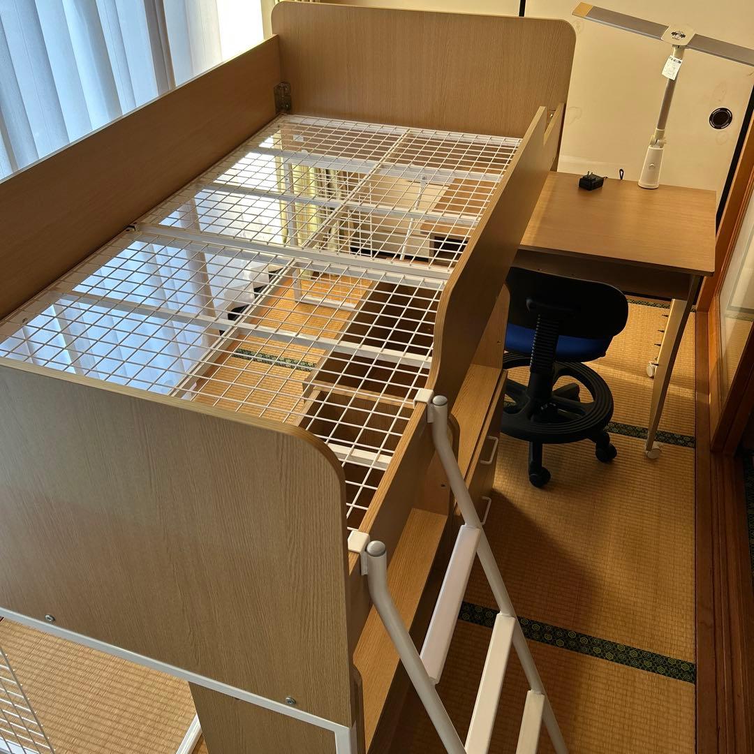 引き取り限定‼️ 未使用に近い‼️ ニトリ　システムベッド　ロータイプ　木製