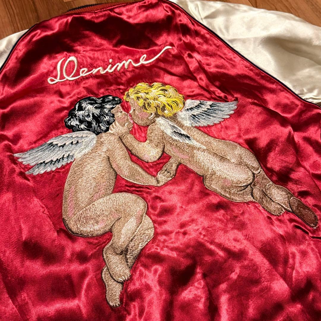 超美品希少サイズ42！ドゥニーム リバーシブルスカジャン 天使/悪魔 レーヨン