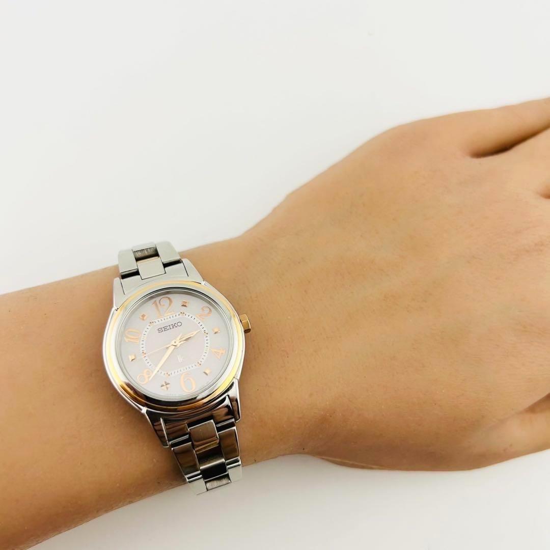 【希少】SEIKO LK 腕時計　レディース　電波SOLAR コンビ　セイコー