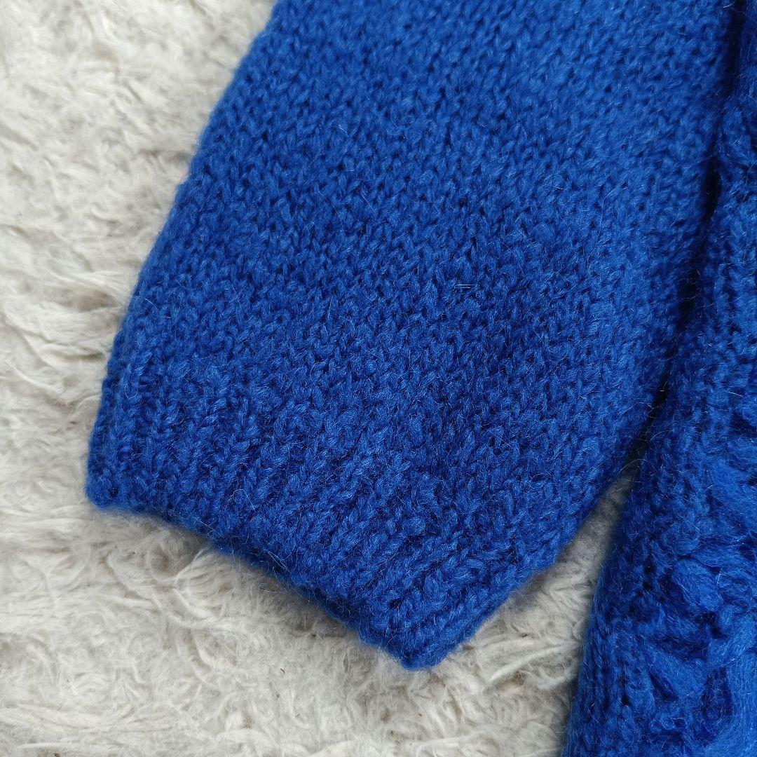 美品✨45R　モヘヤファー　上質タムロングカーディガン　3　コート　羽織