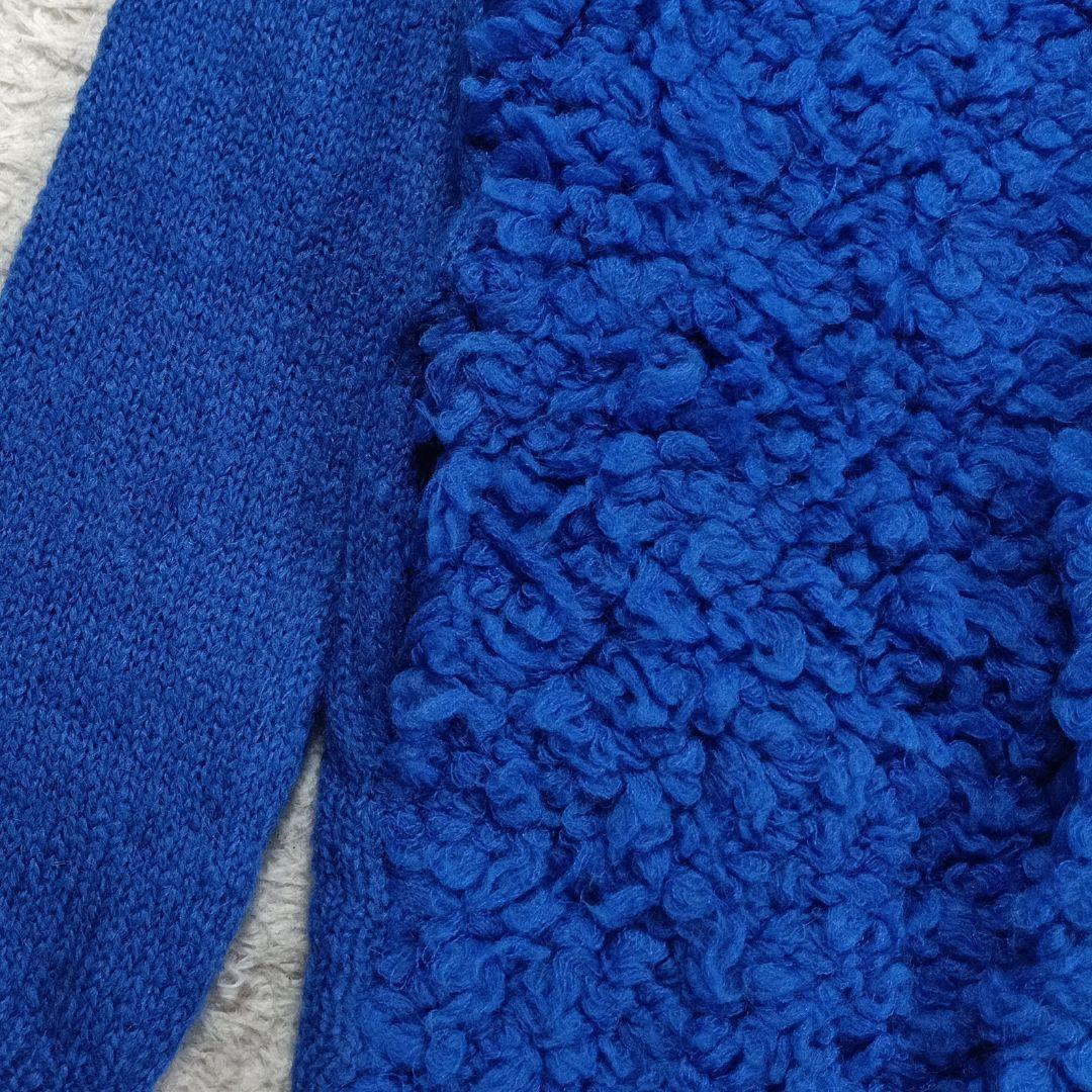 美品✨45R　モヘヤファー　上質タムロングカーディガン　3　コート　羽織