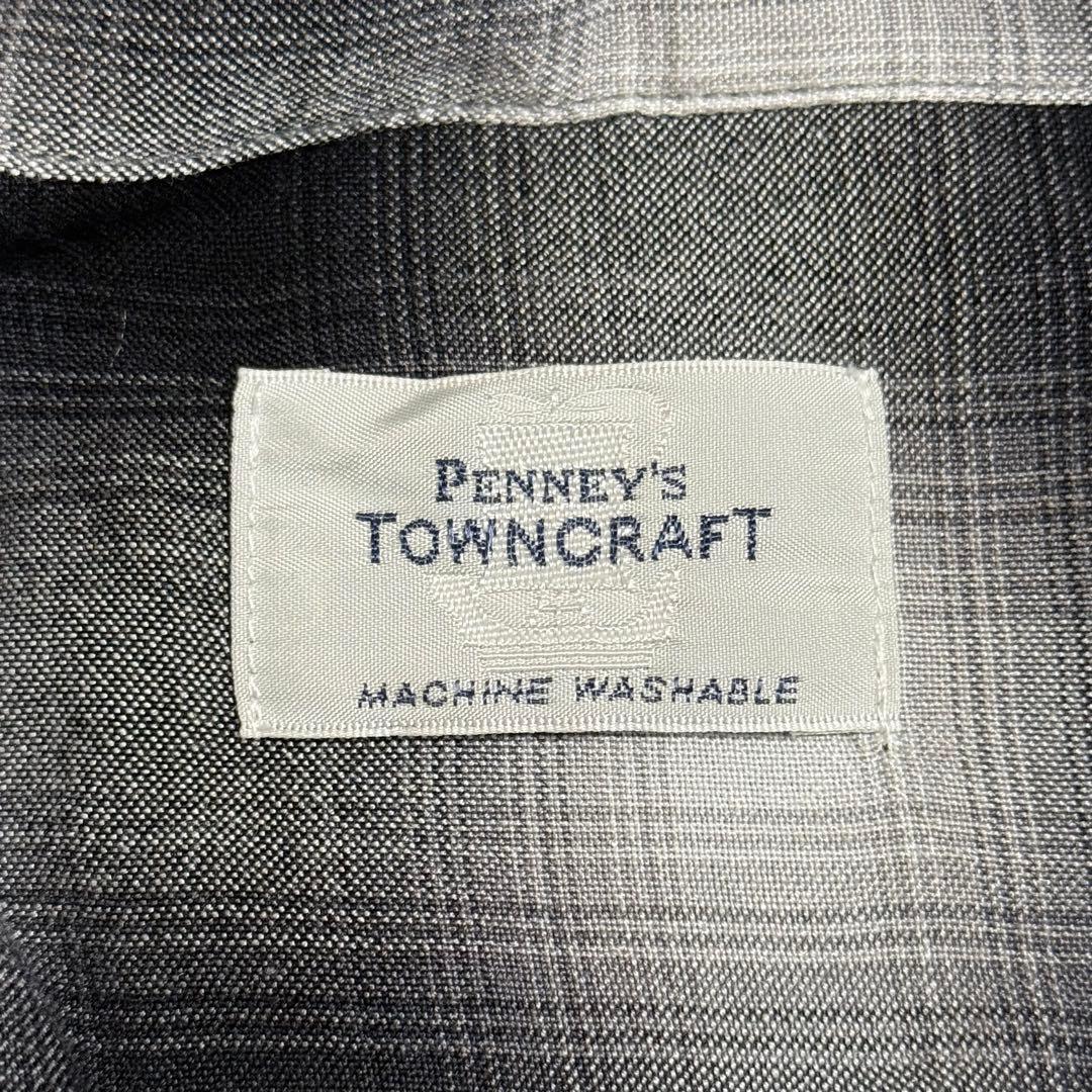 TOWNCRAFT 60s 復刻 オンブレチェックオープンカラーシャツ レーヨン