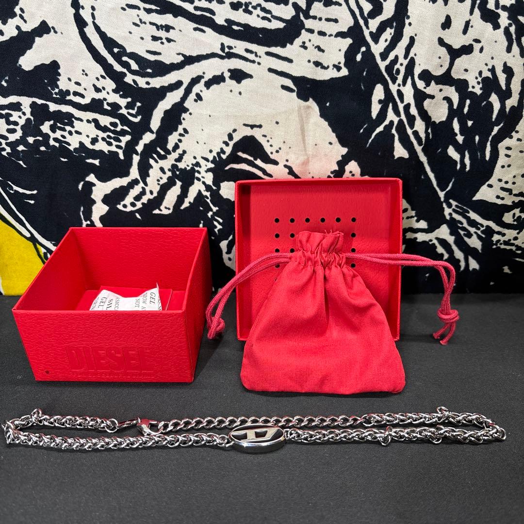 ディーゼル シルバー ネックレス 正規品本日24時間限定値下げ