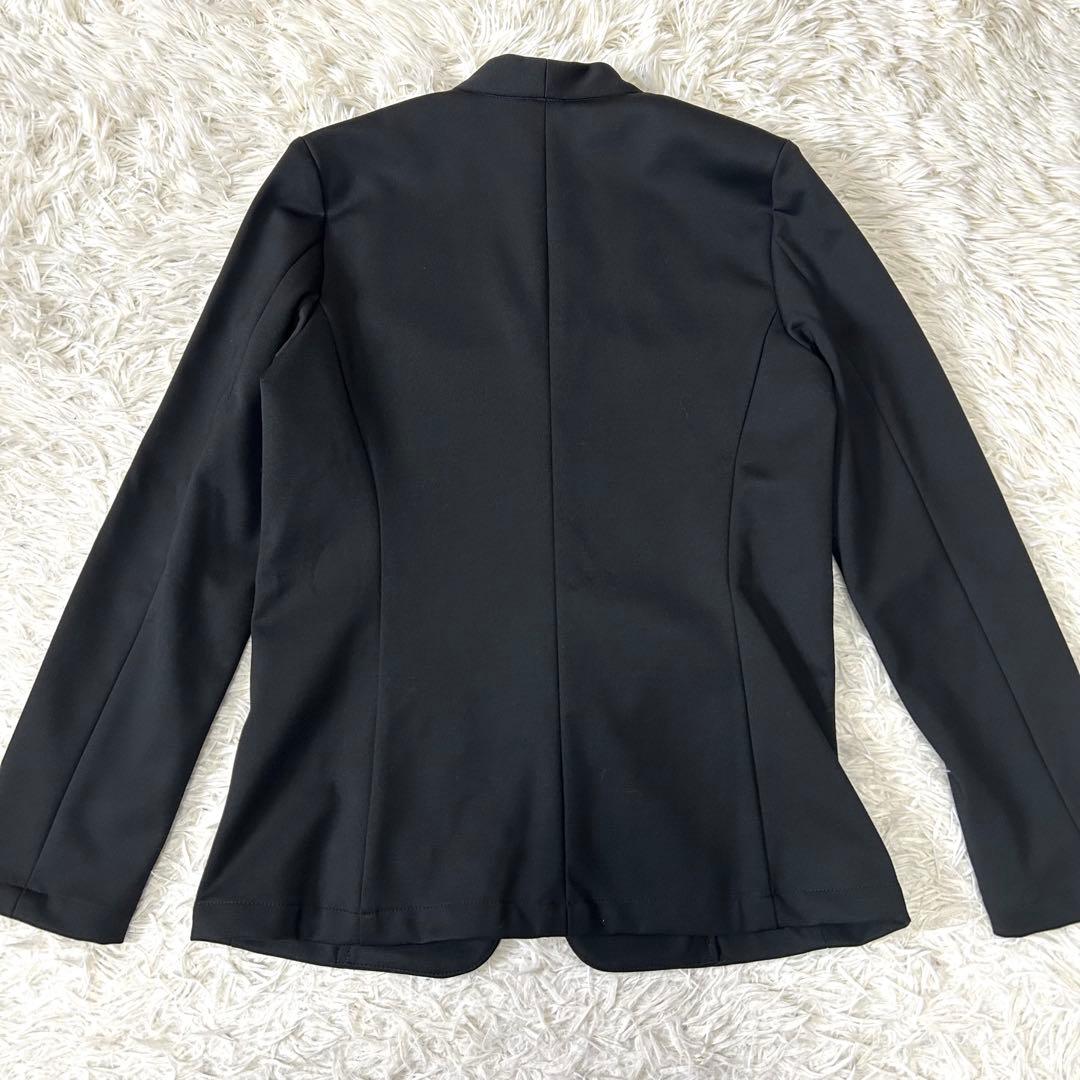 【未使用タグ付☆洗える】レディース ナイロンポンチパジャマスーツ セット 黒 S