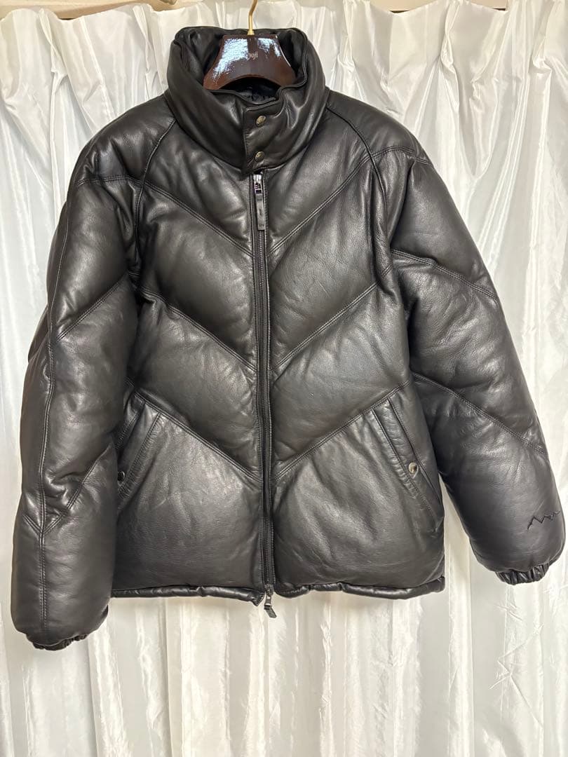 MANASTASH/マナスタッシュ/ V LEATHER DOWN JACKET