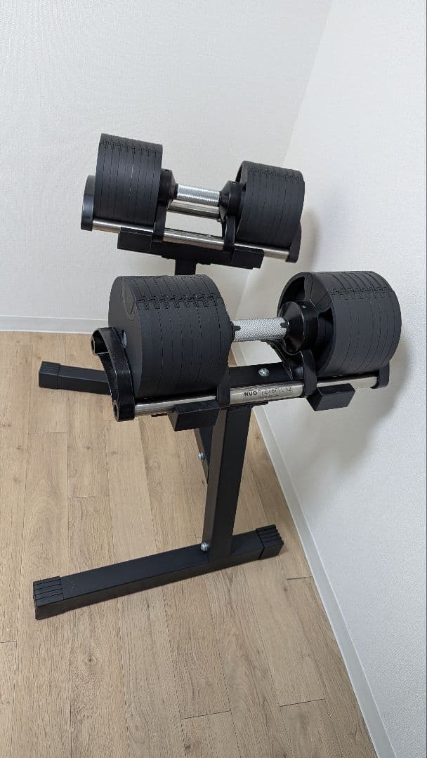 ​【直接引取限定】フレックスベル 32kg 2個 専用スタンド付 可変式ダンベル