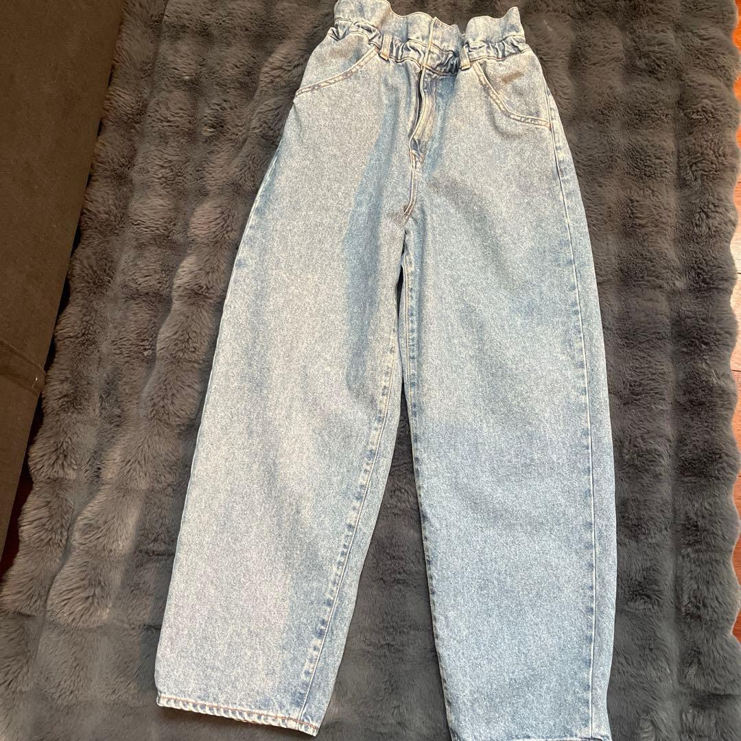anuke アンヌーク　Waist Tuck Denim サイズ36ブルー