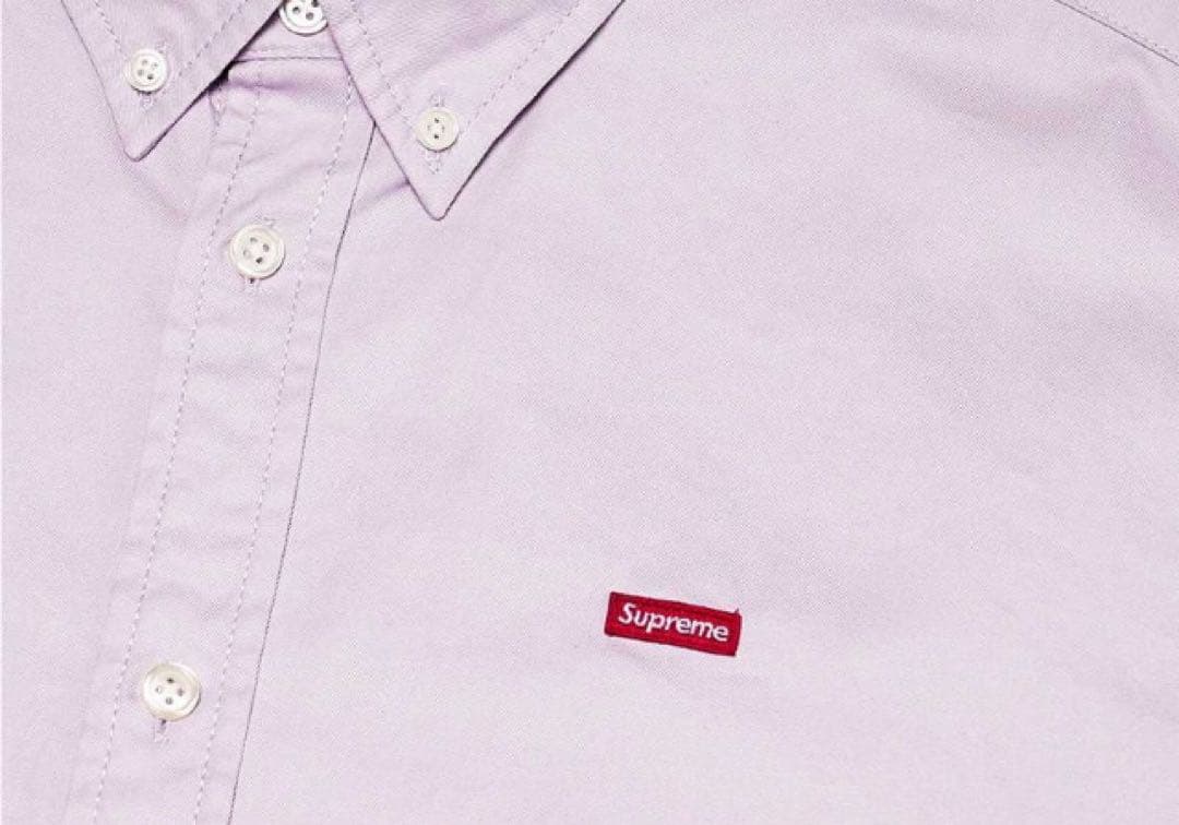 美品 Supreme Small Box Shirt ラベンダー シュプリーム