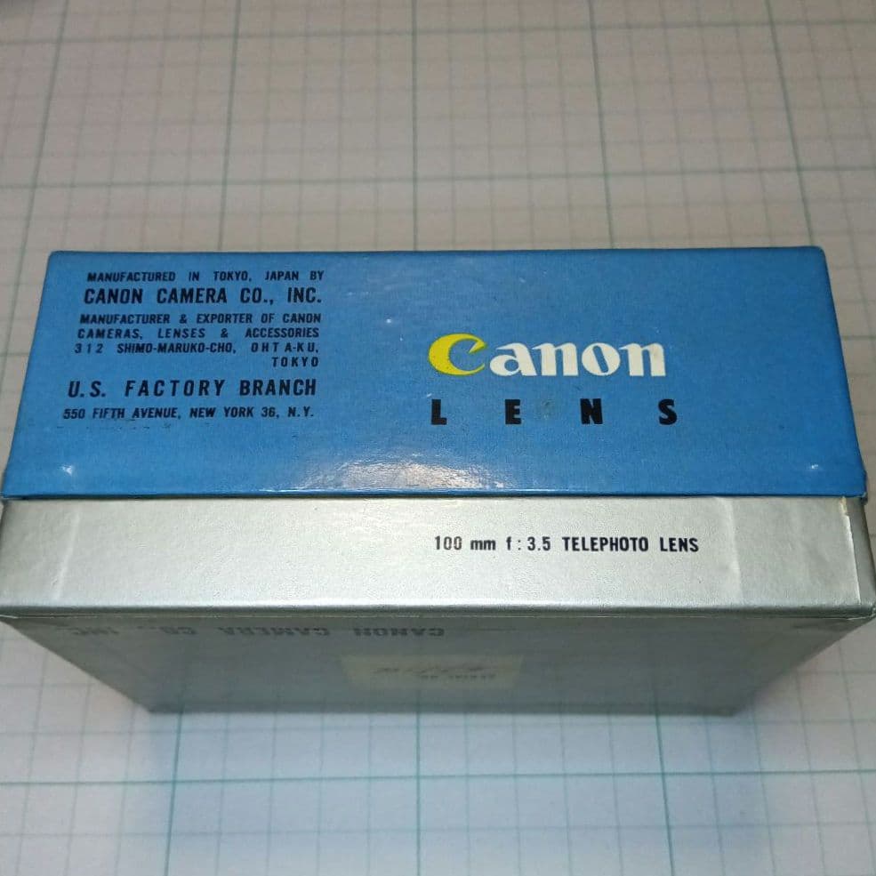 Canon　LENS 100mm f:3.5 テレフォトレンズ　中古品　レトロ