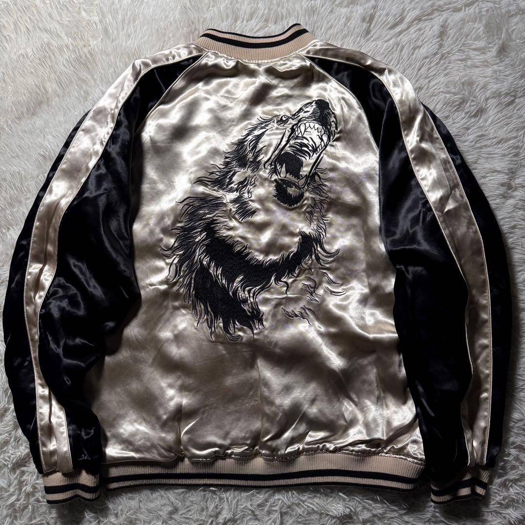 t*k様 極美品✨絡繰魂 粋　スカジャン　リバーシブル　百獣の王　豪華刺繍　獅子