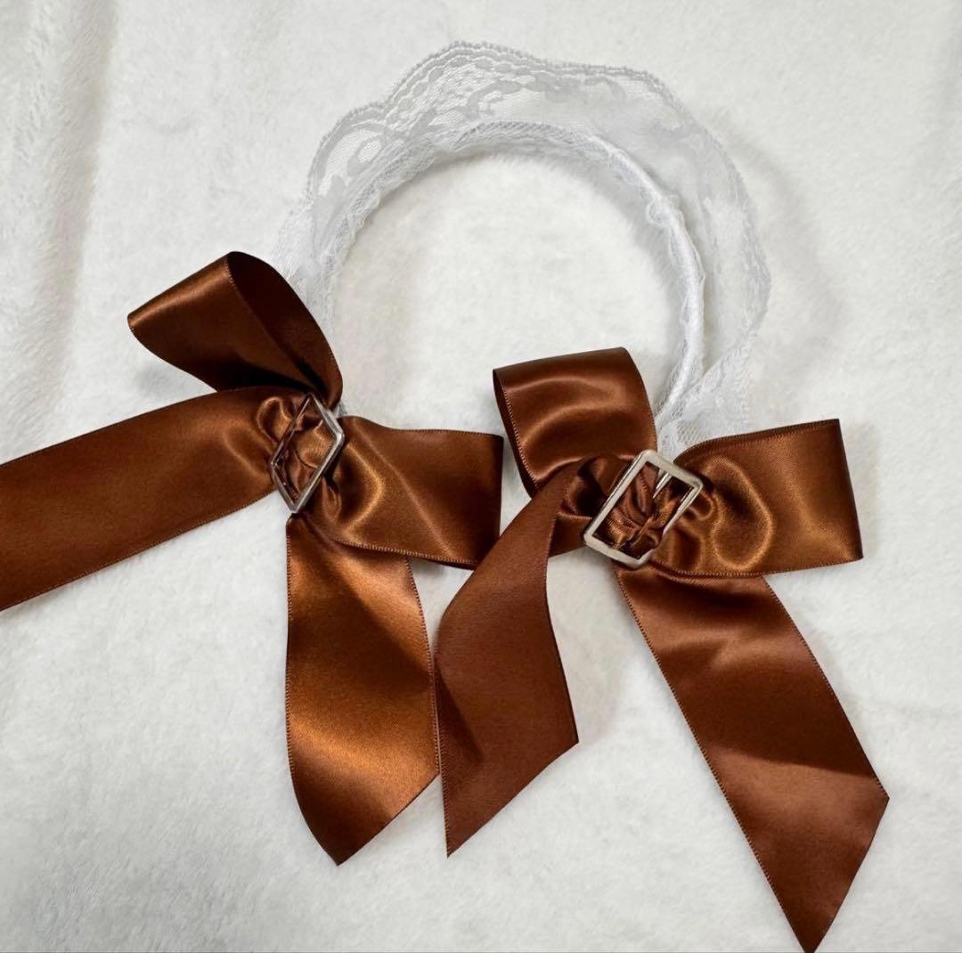 【MalyMoon】ブラウンチェック メイド服