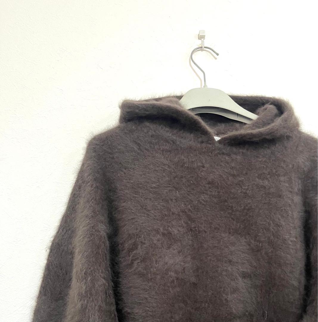 AP STUDIO 2024AW フォックスカシミヤフーディ― 美品　ブラウン