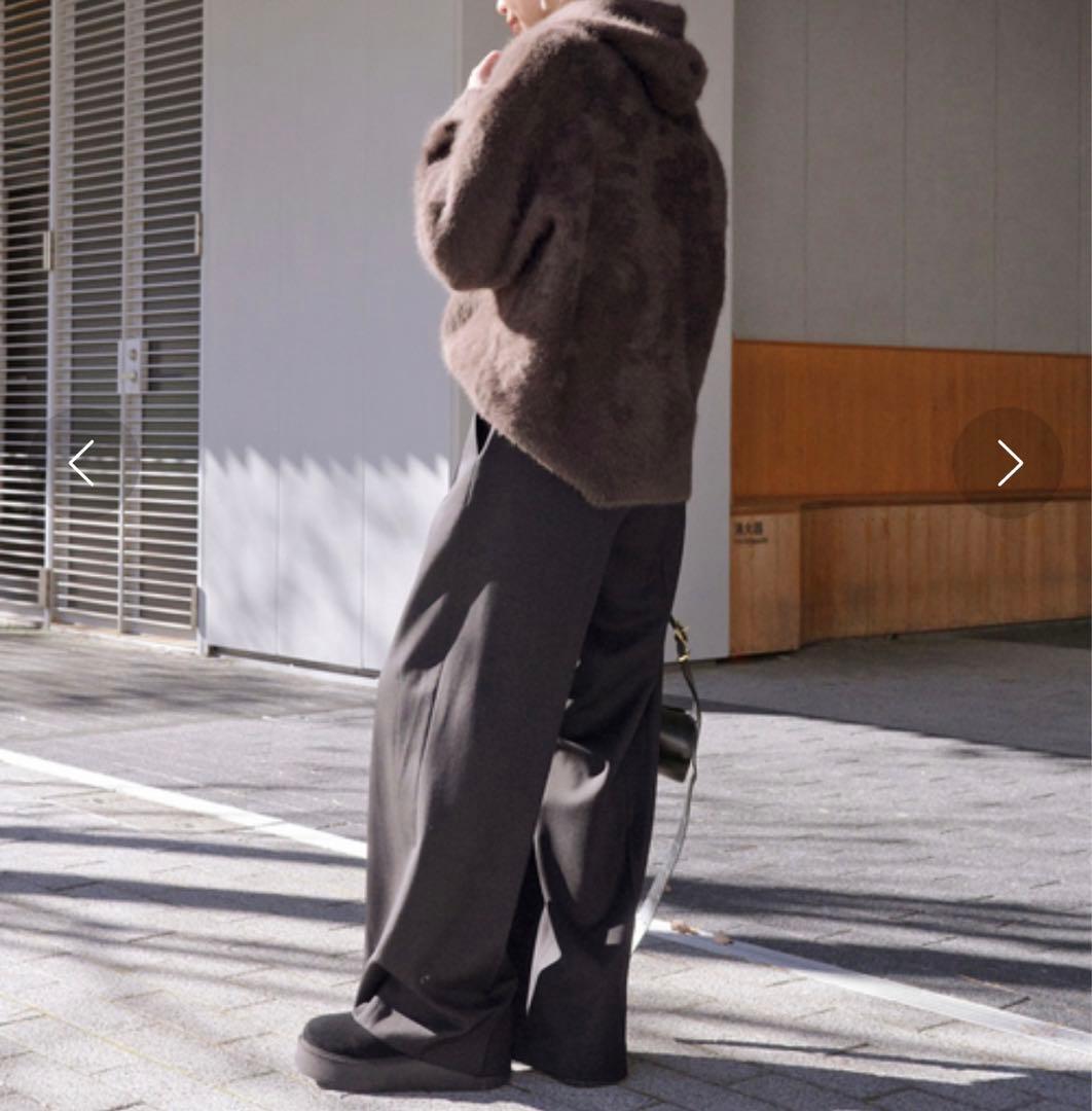 AP STUDIO 2024AW フォックスカシミヤフーディ― 美品　ブラウン