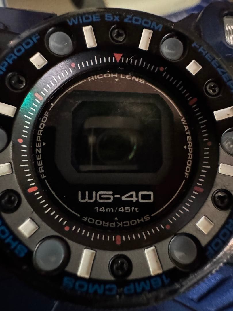 RICOH WG-40w 青　訳有りジャンク　外装美品