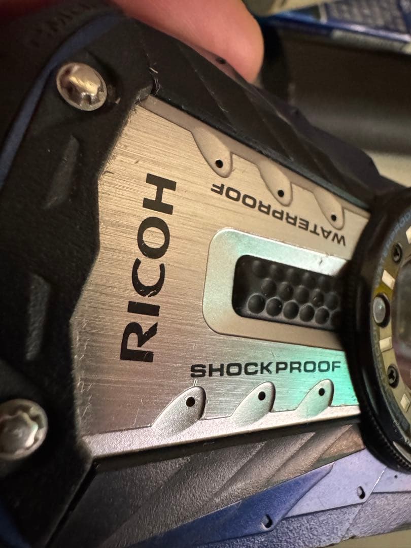 RICOH WG-40w 青　訳有りジャンク　外装美品