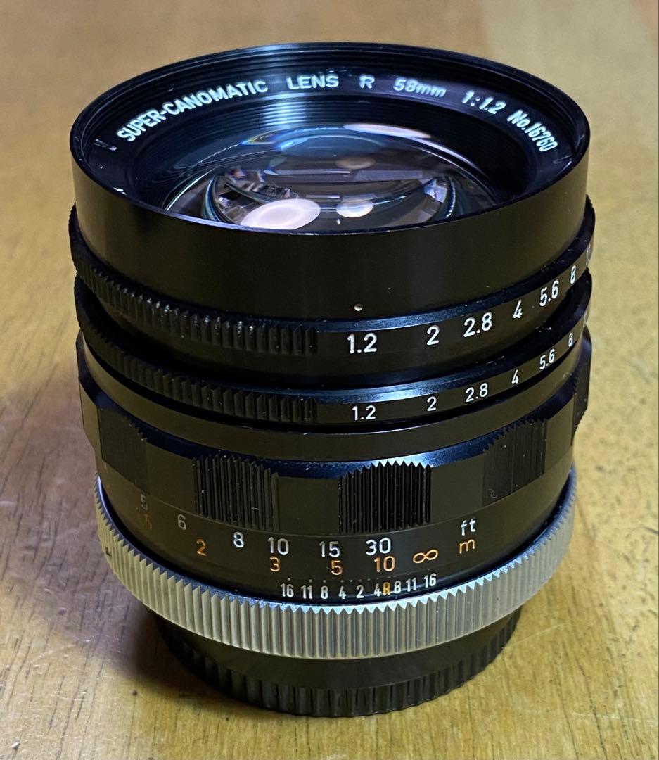 【整備品】Canon RM、58mm f1.2、50mm f1.8