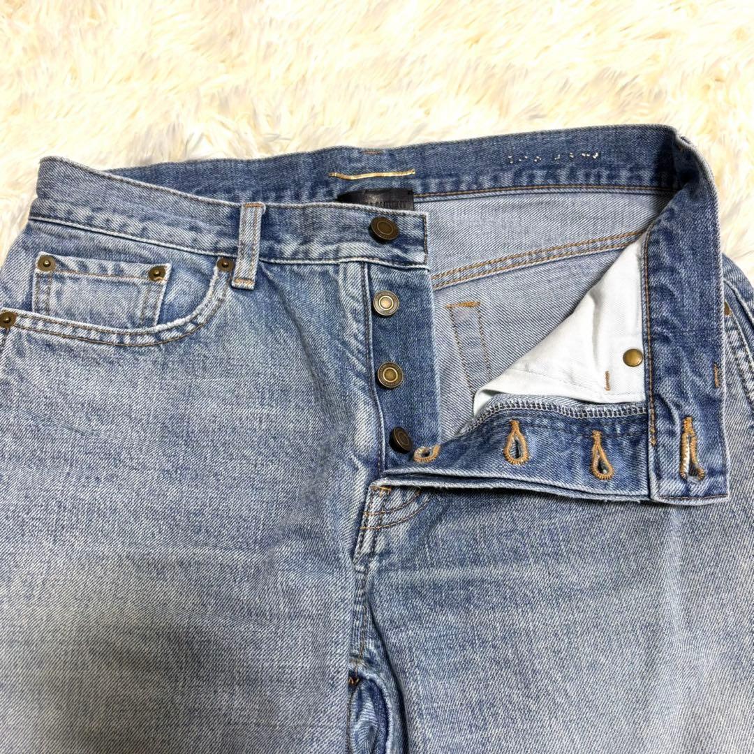 【美品】SAINT LAURENT　デニム　カサンドラ　刺繍　2021 28