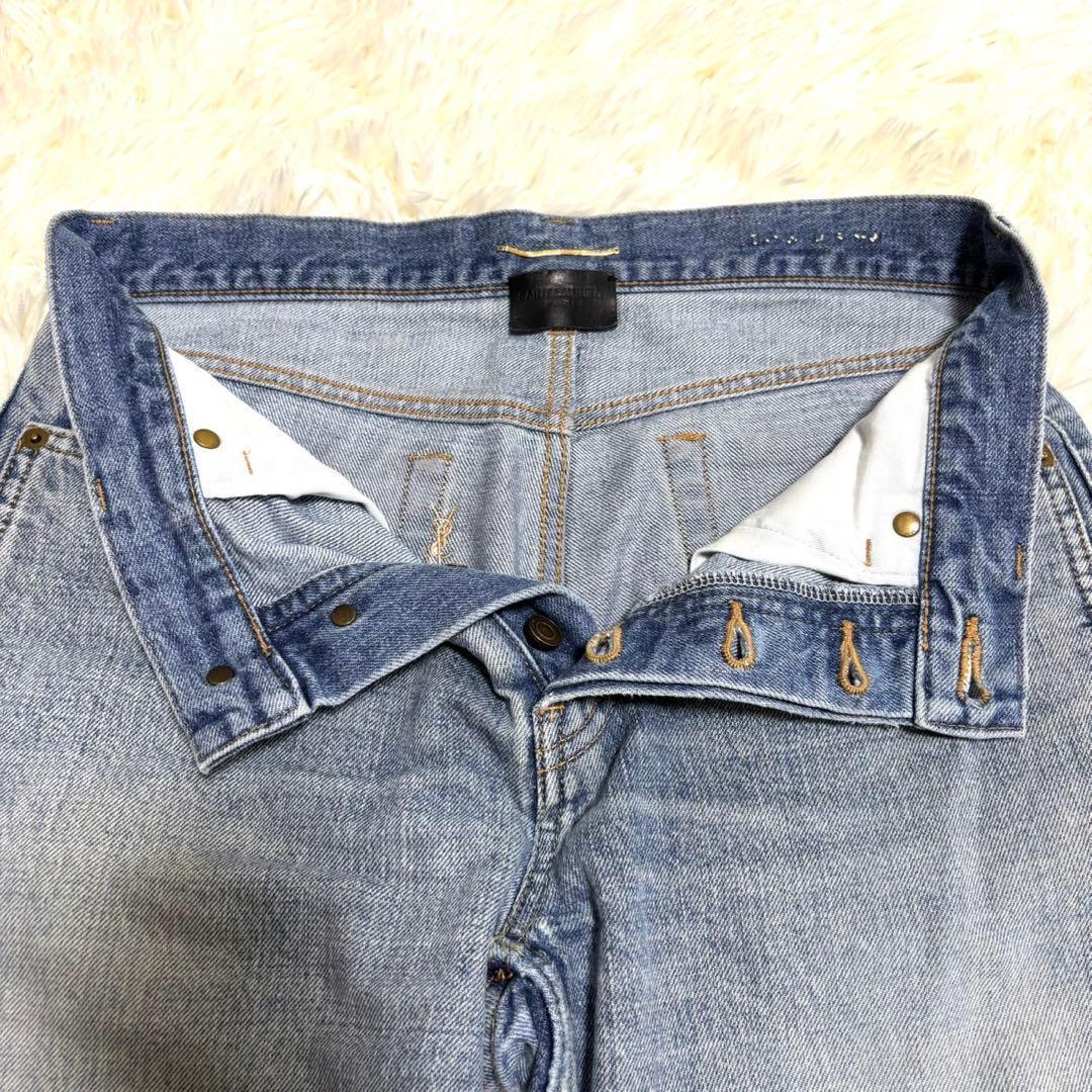 【美品】SAINT LAURENT　デニム　カサンドラ　刺繍　2021 28