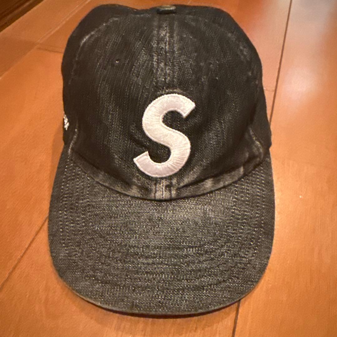 SUPREME Sロゴ ブラックキャップ