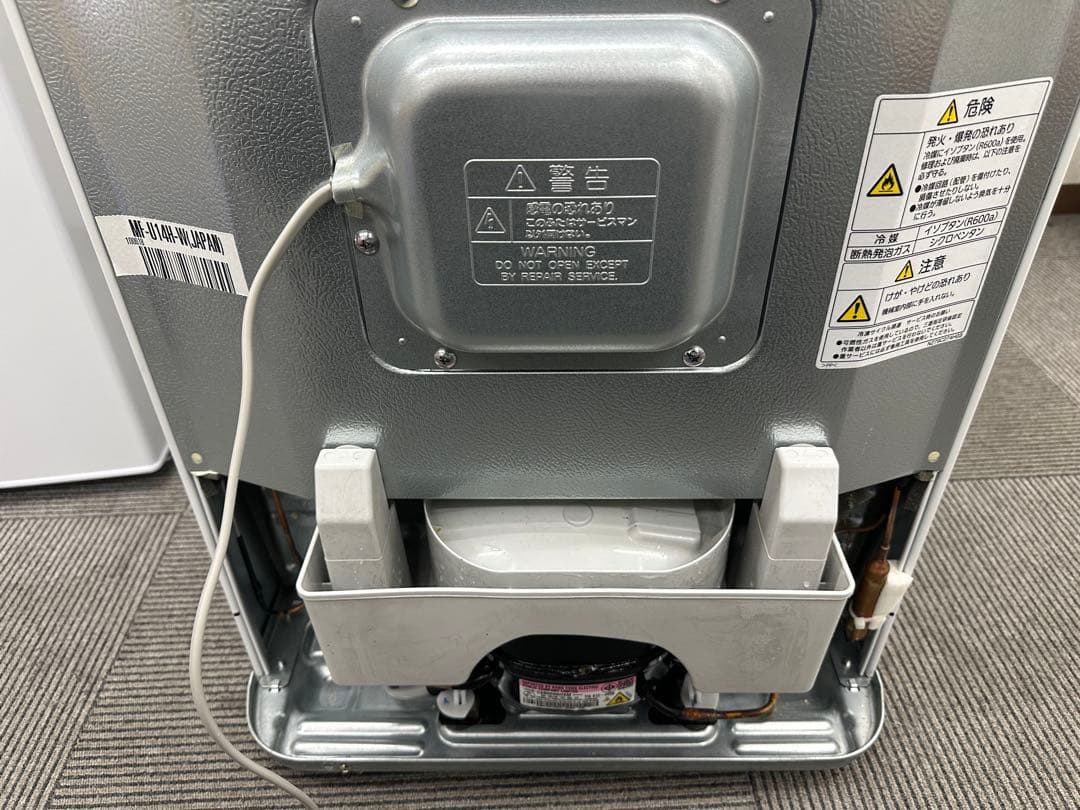 23年製 三菱 冷凍庫 144L 1ドア MF-U14H-W ホワイト　右開き