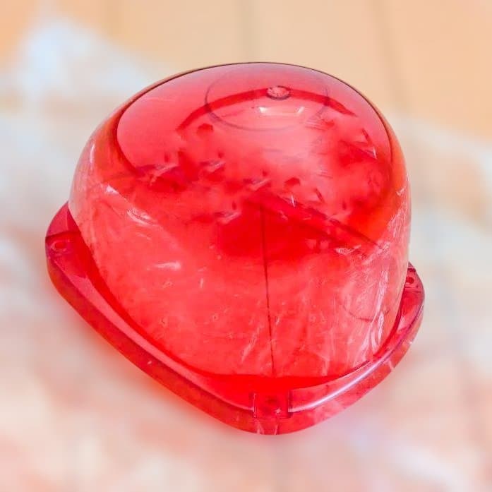 パトライト LED流線型回転灯用 赤色グローブ（中古）