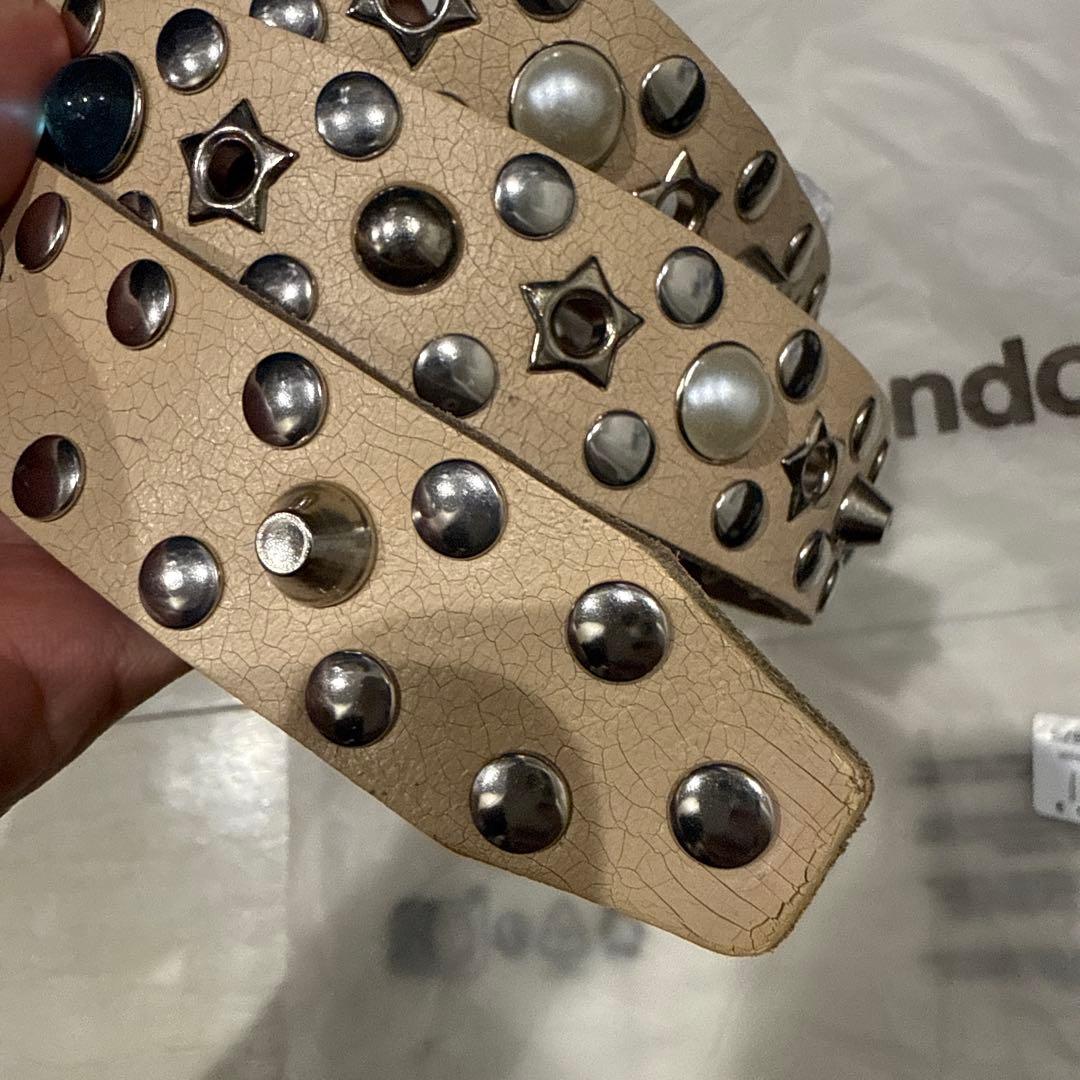 新品 JADED LONDON ホワイト ベルト JMA4113