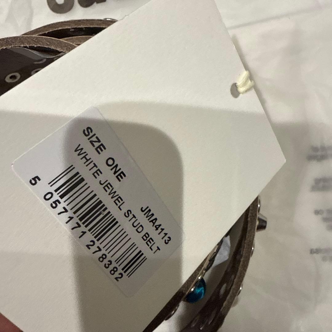 新品 JADED LONDON ホワイト ベルト JMA4113