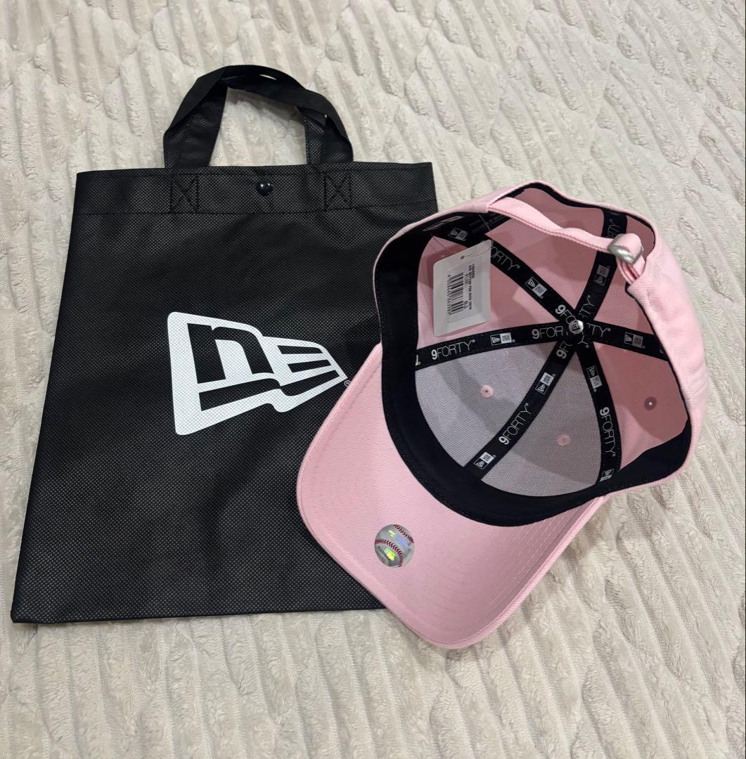 9FORTY ニューエラ　ラインストーン ヤンキース キャップ ピンク